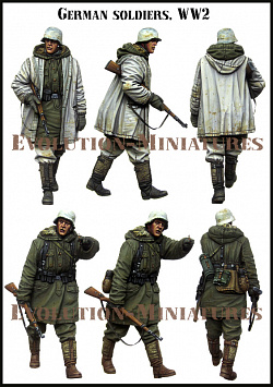Сборная фигура из смолы ЕМ 35212 Немецкие солдаты ВМВ 1:35, Evolution