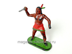 солдатик из твердого пластика Индеец, Польша (704-1114/4) (704-1114/4)