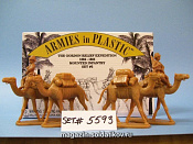 5593 Война в Египте 1884-1885 г. Пехота на верблюдах, (набор 3), 1/32 Armies in plastic
