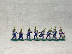 Солдатики из пластика в росписи Французские вольтижеры 1812 - набор 8 шт., Звезда - фото