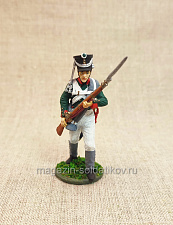 Мушкетер Екатеринбургского пехотного полка, Россия 1810-1812 гг. 54мм - фото