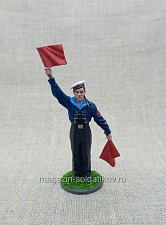 Матрос-сигнальщик 1943-45 гг. 54 мм - фото