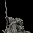 Сборная миниатюра из смолы Унтер-офицер Лейб-гвардии Литовского полка (раненый) 75 мм, HIMINI