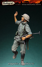Сборная миниатюра из смолы Немецкий унтер-офицер, 1/35, Stalingrad - фото