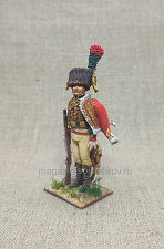 Миниатюра из олова Офицер конных егерей императорской гвардии, Франция, 54 мм, Студия Большой полк - фото