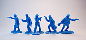 Солдатики из пластика Ковбои «Грабители Банков» (синий), 1:32 Хобби Бункер - фото