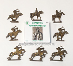 Солдатики из пластика Сарацины, конные стрелки (8 шт., бронзовый) 1:32, Уфимский солдатик - фото