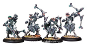 Сборная миниатюра из металла PIP 35017 Retribution Stormfall Archer Unit (4 Models) BLI Warmachine - фото