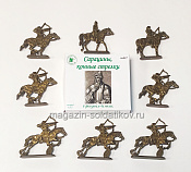 Солдатики из пластика Сарацины, конные стрелки (8 шт., бронзовый) 1:32, Уфимский солдатик - фото