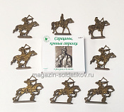 Солдатики из пластика Сарацины, конные стрелки (8 шт., бронзовый) 1:32, Уфимский солдатик - фото