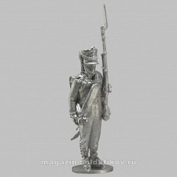 Сборная миниатюра из металла Мушкетер (на плечо), Россия 1808-1812 гг, 28 мм, Аванпост