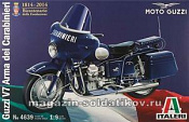 4639 ИТМотоцикл Moto Guzzi V7 Полиция (200-ый юбилей) (1/9) Italeri