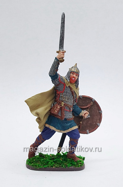 QF0481 Дружинник, Киевская Русь X-XI вв., 54 мм, Soldanir (QF081) (QF081)