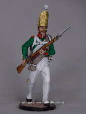 Миниатюра в росписи Гренадер Павловского гренадерского полка. Россия, 1811-13 гг. 1:32, Сибирский партизан - фото