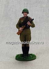 QF0059 Гвардии красноармеец с ППШ, 1943-45 гг. СССР, 54 мм