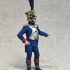 Миниатюра из олова Офицер гвардейской пехоты, Франция 1812 г., 54 мм (ИЛ2345.12.03.54) (ИЛ2345.12.03.54)