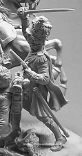 Сборная фигура из металла Офицер (№2) 42-го Королевского полка шотландских горцев«Черная Стража», 54мм, V.Danilov - фото