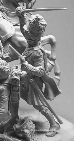 Сборная фигура из металла Офицер (№2) 42-го Королевского полка шотландских горцев«Черная Стража», 54мм, V.Danilov