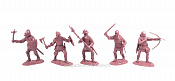 Солдатики из пластика Английская пехота/рыцари (бордовый), 1:32 Хобби Бункер - фото