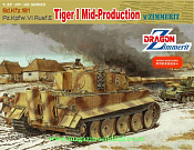 Сборная модель из пластика Д Танк TIGER I средний с циммеритом (1/35) Dragon - фото