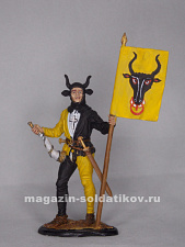 Миниатюра в росписи Швейцарский знаменосец кантона Ури, XV в., 1:32, Сибирский партизан - фото