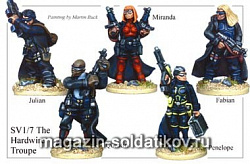 Фигурки из металла SV 17 The Hardwire Troupe (28 мм) Foundry (SV-17) (SV-17)