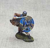 Миниатюра из олова Викинг X век, 54 мм, Студия Большой полк - фото