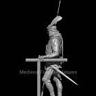 Сборная миниатюра из смолы Псы войны 75 мм (1:24) Medieval Forge Miniatures (C-75-117) (C-75-117)