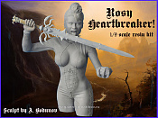 Сборная миниатюра из смолы Rosy Heartbreaker! 1/9, Legion Miniatures - фото