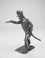 Миниатюра из олова 5252 СП Обер-офицер егерей, 1780-1790 гг, 54 мм, Солдатики Публия - фото