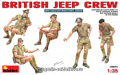 Сборные фигуры из пластика Британский экипаж джипа MiniArt (1/35) - фото