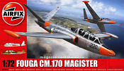 Сборная модель из пластика А Самолет Fouga Magister (1/72) Airfix - фото