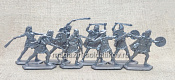 Балеарские Пращники, 8 шт, пластик (серебряный), 54 мм, Воины и Битвы - фото
