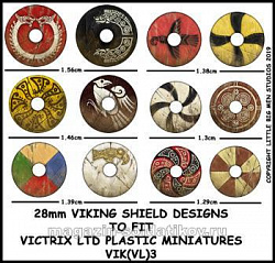 Декали на щиты викингов, 28 мм, Victrix (VIK(VL)3) (VIK(VL)3)
