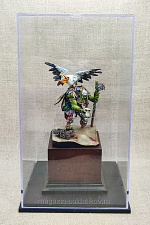 Фигура в боксе - Орк с пеликаном (смола) - фото