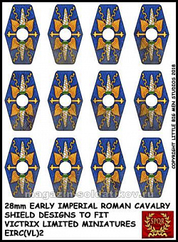 Декали на щиты римской кавалерии раннего периода, 28 мм, Victrix