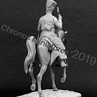Сборная миниатюра из смолы Офицер эскадрона Литовских татар, Франция 1812-13 54 мм, Chronos miniatures (CHM-54180) (CHM-54180)