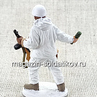 Автоматчик пехоты Красной Армии в зимнем камуфляже, 1941-45 гг., 54 мм (QF0029) (QF0029)