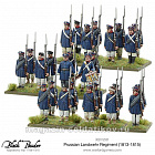 Сборные фигуры из пластика Набор миниатюр Prussian Landwehr Regiment (plastic/metal), 28 мм Warlord (302012501) (302012501)