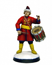 Сборная миниатюра из металла Московский стрелец, барабанщик. 1660 г. (40 мм) Драбант - фото