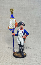 Миниатюра из олова Сержант-орлоносец 4 линейного полка 1805 г., 54 мм, Студия Большой полк - фото