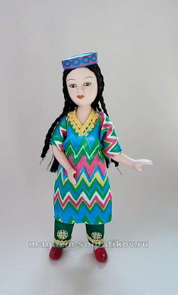 Кукла в узбекском летнем костюме №12