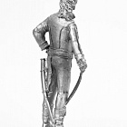 Миниатюра из олова 571 РТ Офицер мусульманской роты легиона Мирабо, 1800 г., 54 мм, Ратник (571-РТ) (571-РТ)