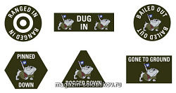 TK018 3rd Infantry Division Token Set. (15 мм) Flames of war (TD018) (TD018)