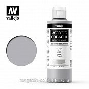 Гуашь-темпера, Серебро металлик, 200 мл, Vallejo - фото