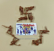 Солдатики из пластика Набор «Конкистадоры» №2 (коричневый цвет), 1/32 Инженеръ Басевичъ для Chintoys - фото