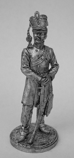 Миниатюра из олова Офицер гусарского полка. Баден, 1812 г. EK Castings