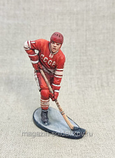 Миниатюра из олова Советский хоккеист, 54 мм, Большой полк - фото