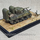 Модель в боксе M4A3E8 Sherman с устройством для преодоления брода 1/72 (208-171) (208-171)