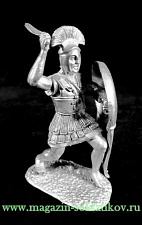 Миниатюра из металла Спартанский командир с кописом, 54 мм, Магазин Солдатики - фото